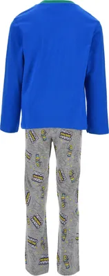 Produktbild von Minions Jungen Schlafanzug Kinder Pyjama, Farbe:Blau, Größe:98