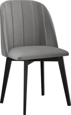 Image de Chaise de salle à manger rembourrée AFTON 3 - noir / gris clair
