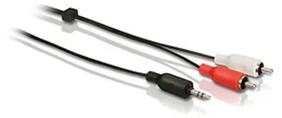 Zdjęcie produktu dla Philips Przewód stereo Y SWA2520W/10, 3.5mm, Męska, 2 x RCA, Męska, 3 m, Czarny