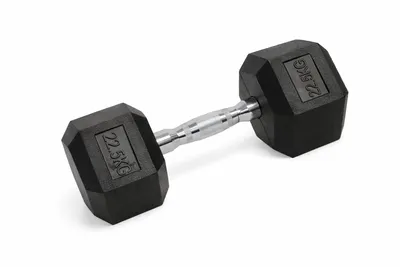 Produktbild von Einhand-Sechskant-HEX-Hantel 22,5 kg, gummiert