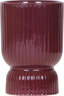 Produktbild von Diabolo Ziertopf Ø9cm - Blumentopf in Burgundy - Keramik - Übertopf mit
