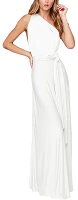 Produktbild von IWEMEK Frauen Transformator Abend Lange Prom Kleid Multi-Way Wrap Cabrio Bodenlä