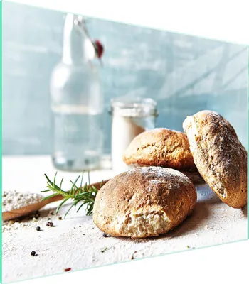 Produktbild von Schneidebrett aus Sicherheitsglas 52x40 cm für Brot, kratzfest, hitzebeständig, hygienisch