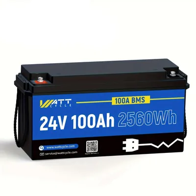 Produktbild von Lithium-Ionen-Akku - Lithium-Akku - Tiefentladeakku - LiFePO4-Akku - 24V 100Ah - Tiefentladeschutz