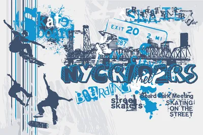 Produktbild von Fototapete - Skate 375x250cm - Vliestapete