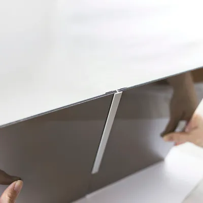 Produktbild von Rückwand Verbindungsprofil für Decodesign anthrazit Länge 210 cm