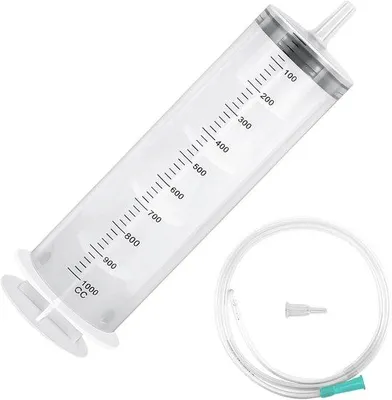 Produktbild von Öl-Absaugpumpe, 1000 ml - aus Kunststoff - mit flexiblem Schlauch - ideal für die Flüssigkeitsabsaugung