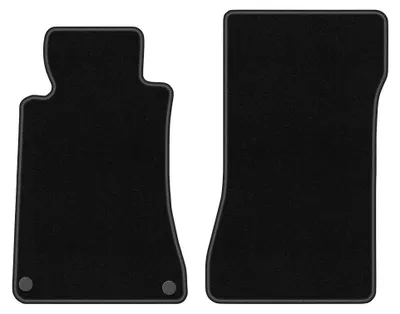 Immagine prodotto di Tappetini anteriori in moquette per Mercedes CLK W209 1997-2009 (coupé) – 2 pezzi, neri, su misura – Wielganizator BASIC