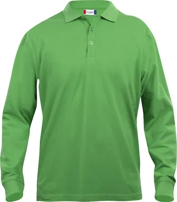 Produktbild von Langarm Polohemd Lincoln mit 3er-Knopfleiste, geripptem Kragen und Ärmelbündchen