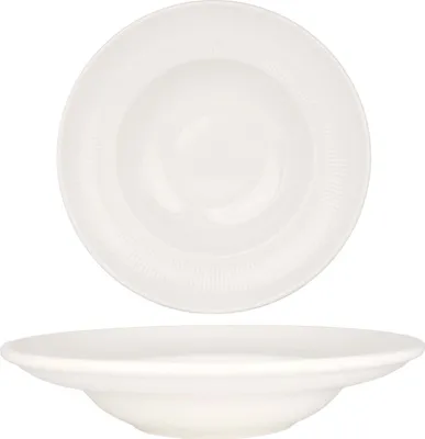 Zdjęcie produktu dla Bonna Pasta Plate - Iris White - Porcelana - 24 cm (400cc)