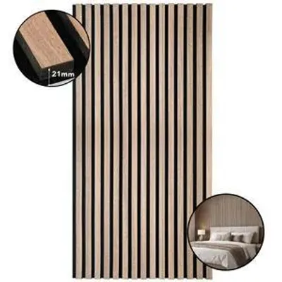Obrázok produktu pre LP Projekt Drevený nástenný panel 120 x 60 cm | Moderný 3D akustický panel pre interiéry a kancelárie | Dekoratívny nástenný panel z orechového dreva vhodný na dekoráciu stien