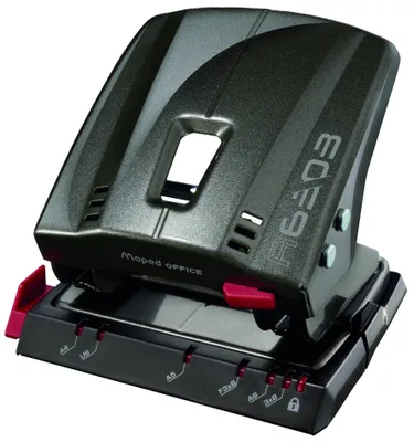 Produktbild von Maped M630311, 35 Blätter, Schwarz, Metall, 8 mm, 5,5 mm, A4, US, A5, F3 x 8, A6, 3×8
