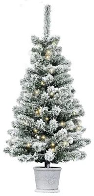 Produktbild von HOMCOM Weihnachtsbaum mit LED-Leuchten, 90 cm Christbaum mit 116 Spitzen
