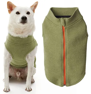Produktbild von Gooby Hundepullover aus Mikrofaser-Fleece mit Reißverschluss, warm, doppellagig,