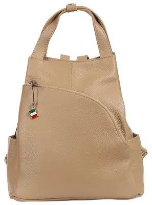 Produktbild von Florence Rucksack Damen Echtleder Cityrucksack taupe OTF613I