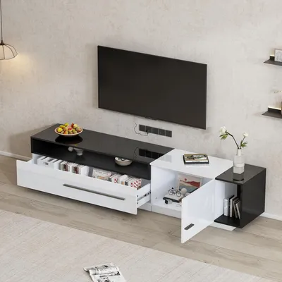Produktbild von Hochglanz-TV-Möbel – Lowboard – TV-Board – TV-Schrank – TV-Kommode – 170 cm breit