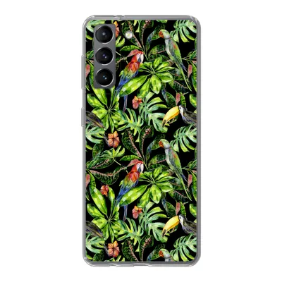 Produktbild von MuchoWow® Handyhülle Schutzhülle Hülle für Samsung Galaxy S21 Vögel - Tropisch - Muster Silikon Softcase Handy Hülle - Softcase