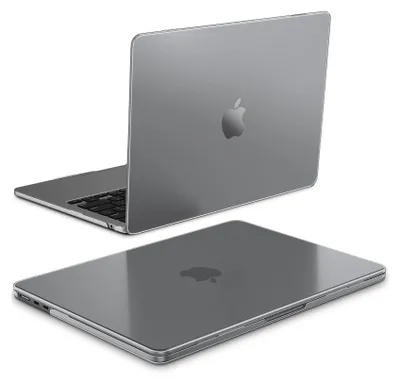 Produktbild von Fintie Hülle Kompatibel mit MacBook Air 13.6 Zoll M5 M4 M3 M2 A3449 A3240 A3113 A2681 (2026-2022), [100% Entspricht der Offiziellen Farbe] Premium Ultradünne Matte Hartschale Schutzhülle, Space Grau