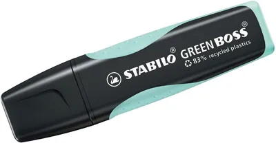 Produktbild von STABILO GREEN BOSS, 1 Stück(e), Türkis, Meißel, Schwarz, Türkis, Kunststoff, 2 mm