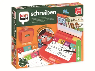 Immagine prodotto di Jumbo Giochi: imparo a scrivere - Gioco educativo per imparare a scrivere e a riconoscere le lettere - per bambini dai 4 anni in su