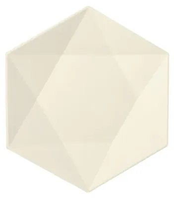 Immagine prodotto di 25 piatti Papstar in canna da zucchero esagonale puro 2,5 cm x 26 cm x 23 cm bianco Diamante 89793