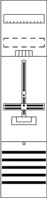 Produktbild von Striebel Zählerfeld 7RE 1Z 16Q DF17A1XB vorverdr. m.Zählerkreuz 2CPX054179R9999