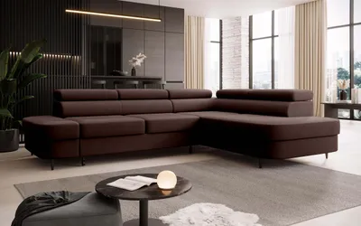 Produktbild von FurMeb24 ECKSOFA LUNA - 275 x 203 cm vena 13 - mit schlaffunktion und bettkasten - rechte seite