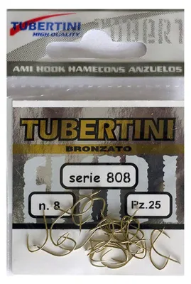 Produktbild von 25 Schonhaken Tubertini Angelhaken ungebunden Gr. 8