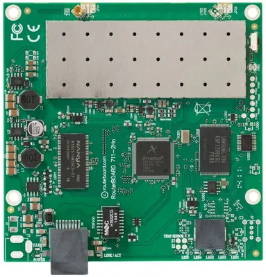 Obrázek produktu pro MikroTik RB711-2HN Router WiFi 2,4GHz, 1x RJ45 100Mb/s, 1x MMCX