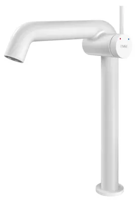 Immagine prodotto di Miscelatore monocomando per bagno, bianco opaco, in ottone e Vetroceramica