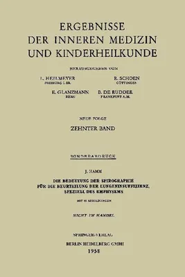 Produktbild von Die Bedeutung der Spirographie für die Beurteilung der Lungeninsuffizienz, speziell des Emphysems