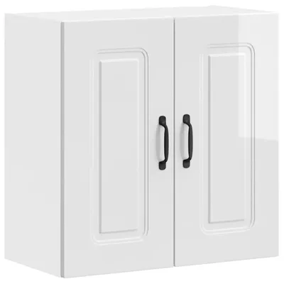 Produktbild von vidaXL Küchen-Hängeschrank Kalmar Hochglanz-Weiß Holzwerkstoff