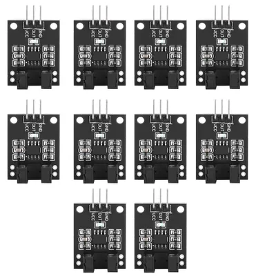 Zdjęcie produktu dla 10-częściowy moduł czujnika fotoelektrycznego na podczerwień, wykrywanie prędkości silnika, komponenty elektroniczne