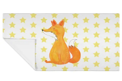 Produktbild von Mr. & Mrs. Panda Handtuch Einhorn Fuchs - Weiß - Geschenk, Einhörner, Flauschtuch, Fuchshörnchen, frottierhandtuch, Unicorn, Frotteehandtuch, baumwolle, Unicorns, Füchse
