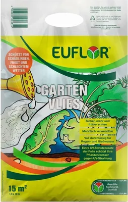Produktbild von Euflor Garten Vlies 1,5x10m  15m² Schädlingsschutz