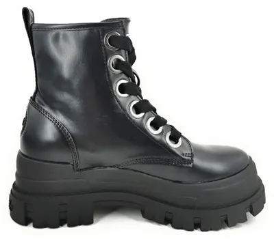 Imagen del producto de Buffalo: Zapatos y botas de mujer, tipo botín con cordones, color negro, para uso casual