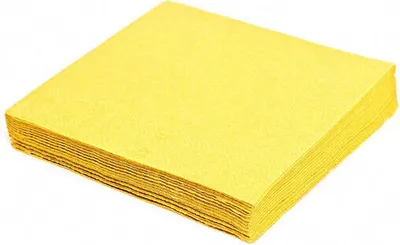 Produktbild von 1000x Servietten 33 x 33 cm 1/4-Falz 3-lagig gelb