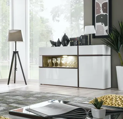 Immagine prodotto di Cassettiera di design soggiorno moderno cassettiera in legno mobili bianchi