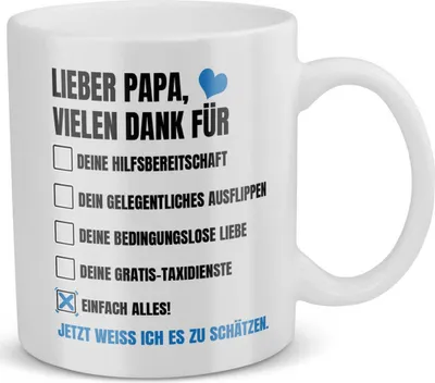 Produktbild von 22Feels Papa Geschenk Vatertag Vater Tasse Geburtstag Kaffeetasse Männer Weihnachten Herrentag Geschenkidee
