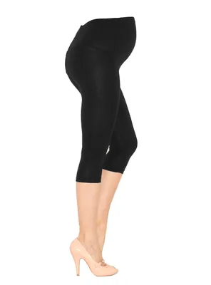Produktbild von Umstand Capri 3/4 Leggings Baumwolle mit Taschen schwarz S-34