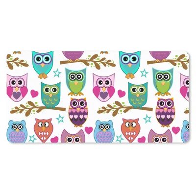 Produktbild von MuchoWow® Mauspad Mousepad Design - Eulen - Tiere 60x30 cm - Mousepads - Maus Mat - Pad - Mausunterlage - Nachhaltig