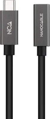 Zdjęcie produktu dla Nanocable 10.01.4400, 0,5 m, USB C, USB C, USB 3.2 Gen 2x2, 20 Gbit/s, Czarny