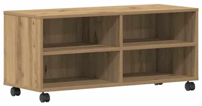 Obrázek produktu pro Hnědá televizní skříňka z dřeva, rozměry 90 x 35 x 40,5 cm