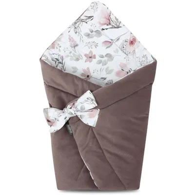 Obrázok produktu pre Bellochi 2in1 do nárazu dieťaťa Strop dieťa croissant - Bavlna a Polyester Plienky strop - 75 x 75 cm - pre kočíky, detské posteľ alebo detské sedadlo - celé rok -   - Choco Fanta