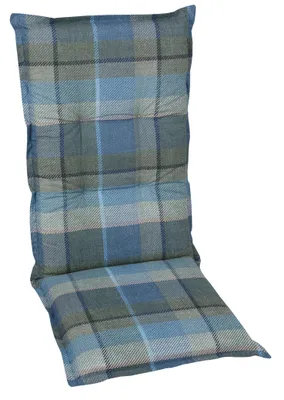 Produktbild von GO-DE Textil, Sesselauflage Hochlehner, Einzelset, Farbe: petrol, Maße ca.: 120 cm x 50 cm x 6 cm, Rückenhöhe: 72
