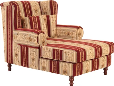 Produktbild von Max Winzer Big-Sessel inkl. 2x Zierkissen 55x55cm + 40x40cm Mareille - Chenille rot - Maße: 103 x 149 x 103 cm