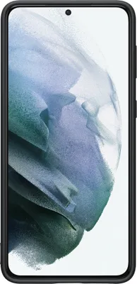 A black phone case is shown from the front.