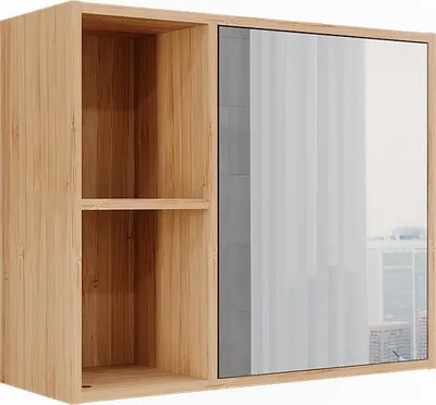 Obrázek produktu pro Koupelnová skříňka se zrcadlem Vicco Lucie Bambus 54 x 44.5 cm se zrcadlem, Model 50121