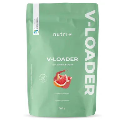 Produktbild von POST WORKOUT Shake V LOADER - Muskelaufbau und Bodybuilding - 800g Grapefruit Pulver - Maltodextrin - Protein-Pulver - BCAA - Creatin-Monohydrat - L-Glutamin - Vegan Supplement