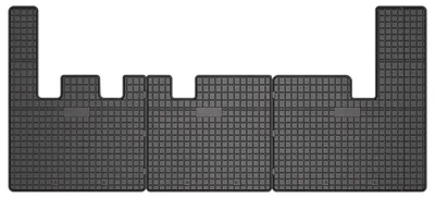 Produktbild von Gummi-Fußmatten Vorne + Tunnel für Ford Transit Custom 2012-2021 (Van) – Schwarz, passgenau – Wielganizator SolidPRO